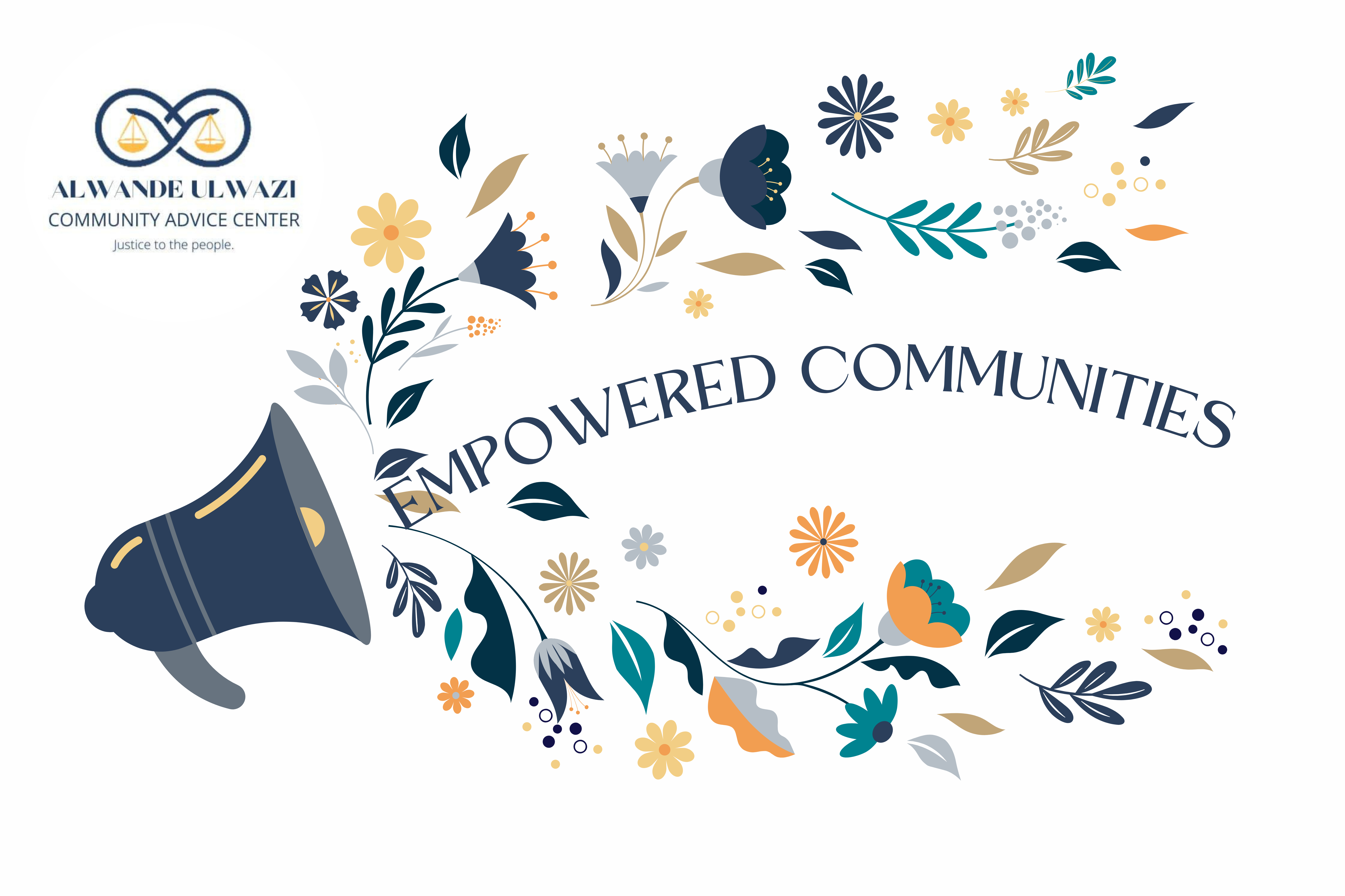 Blue and Pink Floral Women Empowerment Banner